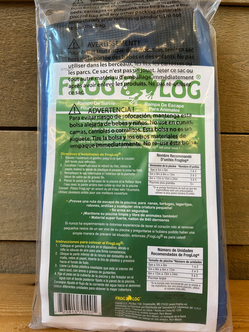 Frog Log - Critter Saving Escape Ramp