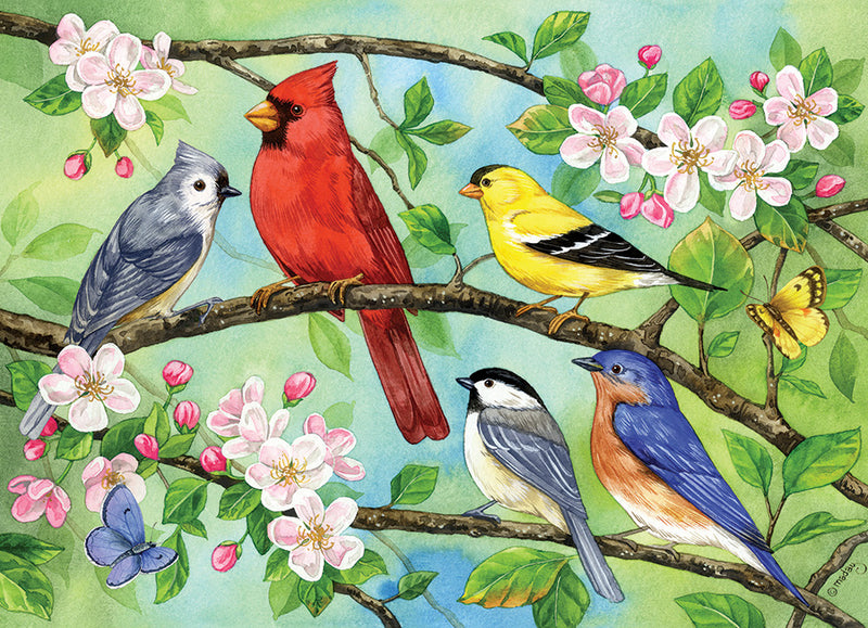 Family Puzzle - Bloomin' Birds - 350 pieces