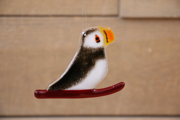 The Glass Bakery - Hanging Sleding Puffin