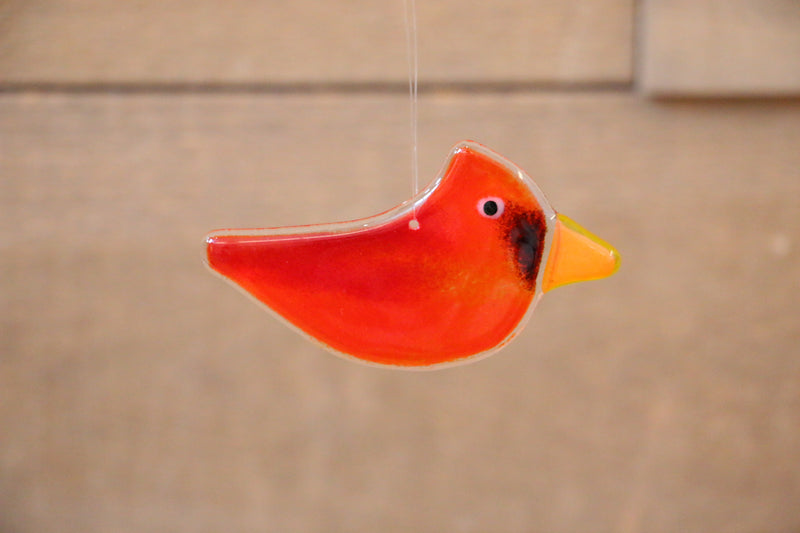 The Glass Bakery - Hanging Male Cardinal - Adult