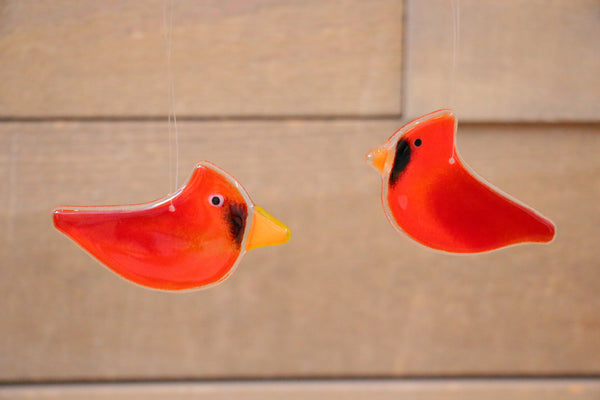 The Glass Bakery - Hanging Male Cardinal - Adult