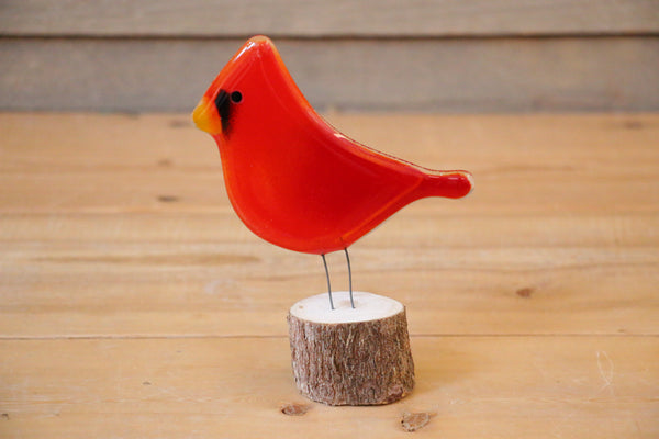 The Glass Bakery - Perched Male Cardinal - Adult