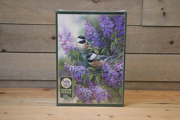 Puzzle - Chickadees and Lilacs - 1000 pieces